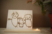 Herinnering op hout ♥