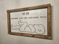 Alternative view of Geboortebord op ware grote