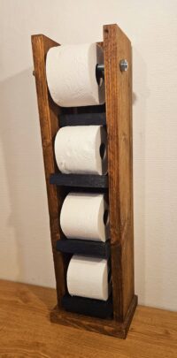 Alternative view of Toiletrolhouder met afroller 2 kleuren